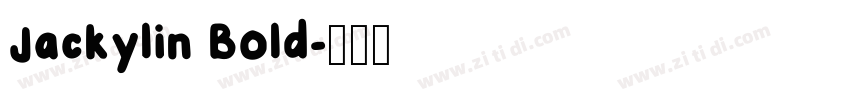 Jackylin Bold字体转换